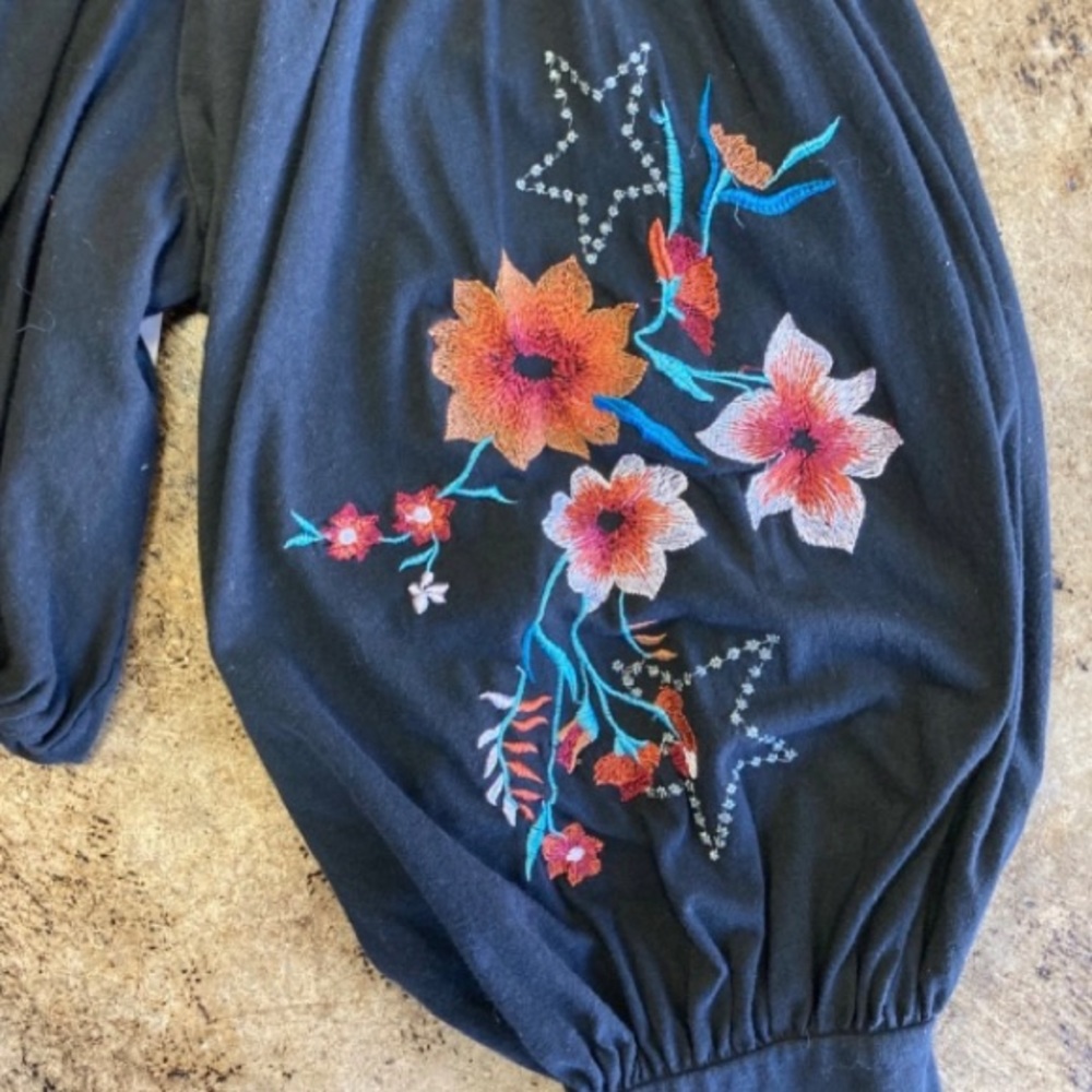 NWOT FREE PEOPLE LITA BOHO EMBROIDERED TOP! - Picture 3 of 7